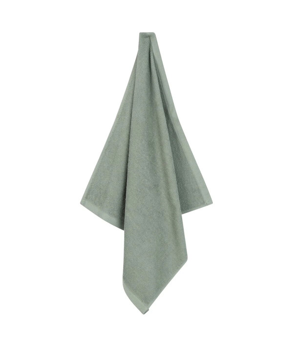 Jorzolino celadon / grijsgroene keukenhanddoek, 60x60 cm