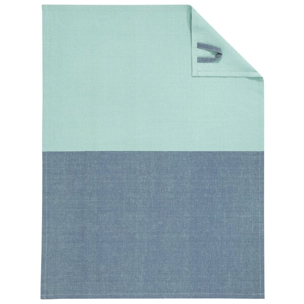 theedoek halflinnen Cuisine Duo 535, mint/blauw (014), 50x70 cm
