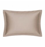 Bonnanotte taupe kussenslopen 60x70 cm York aarde, katoen satijn 300TC