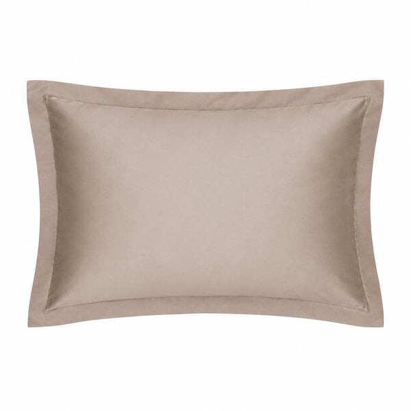 taupe kussenslopen 60x70 cm York aarde, katoen satijn 300TC