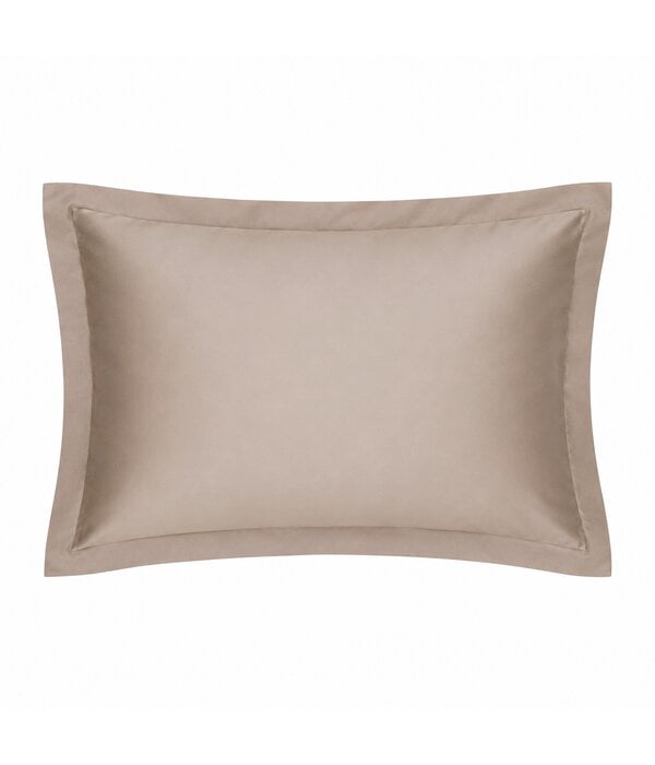 Bonnanotte taupe kussenslopen 60x70 cm York aarde, katoen satijn 300TC