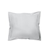 De Witte Lietaer zilvergrijze kussenslopen met volants, Bumblebee silver