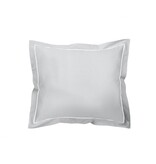 De Witte Lietaer zilvergrijze kussenslopen met volants, Bumblebee silver