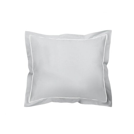 De Witte Lietaer zilvergrijze kussenslopen met volants, Bumblebee silver