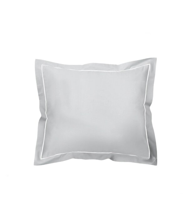 De Witte Lietaer zilvergrijze kussenslopen met volants, Bumblebee silver