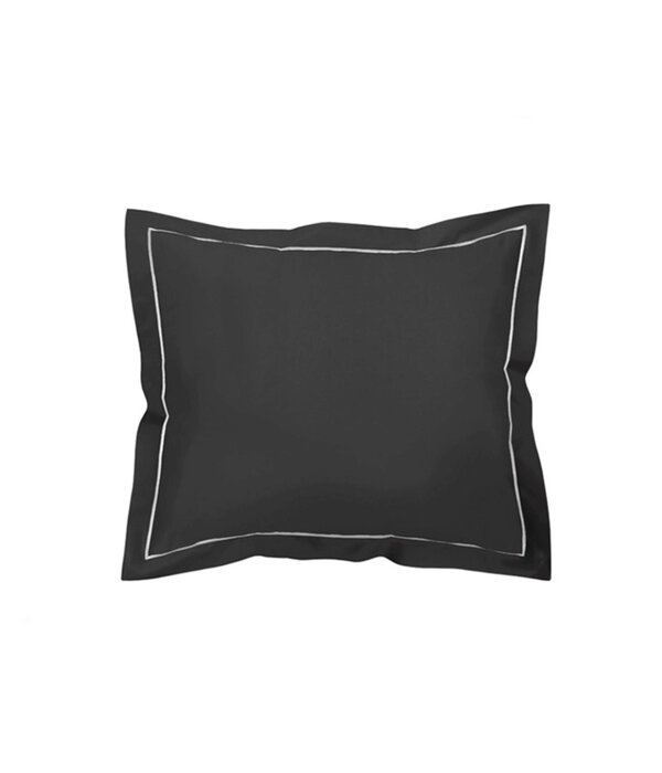 De Witte Lietaer donkergrijze kussenslopen met volants, Bumblebee dark grey