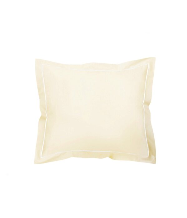 De Witte Lietaer creme kussenslopen met volants, Bumblebee ivory