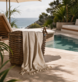 Lantara beige hamamdoek Cirkels