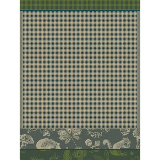 Le Jacquard Français wafel keukenhanddoek Dans les Bois green