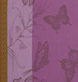 Le Jacquard Français theedoek Jardin des papillons iris