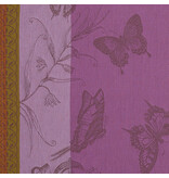 Le Jacquard Français theedoek Jardin des papillons iris