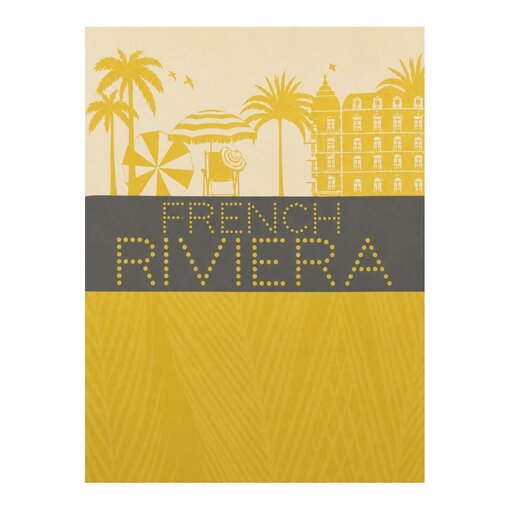 Le Jacquard Français theedoek French Riviera lemon