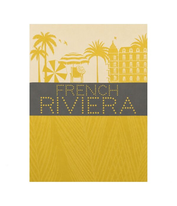 Le Jacquard Français theedoek French Riviera lemon