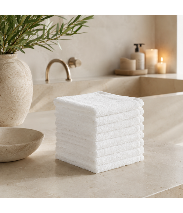 Cawö witte waslapjes 30x30 cm Lifestyle white, uni 7007 (600)