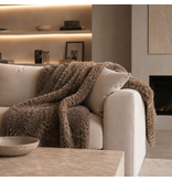 Bonnanotte luxe fluffy plaid Lune taupe