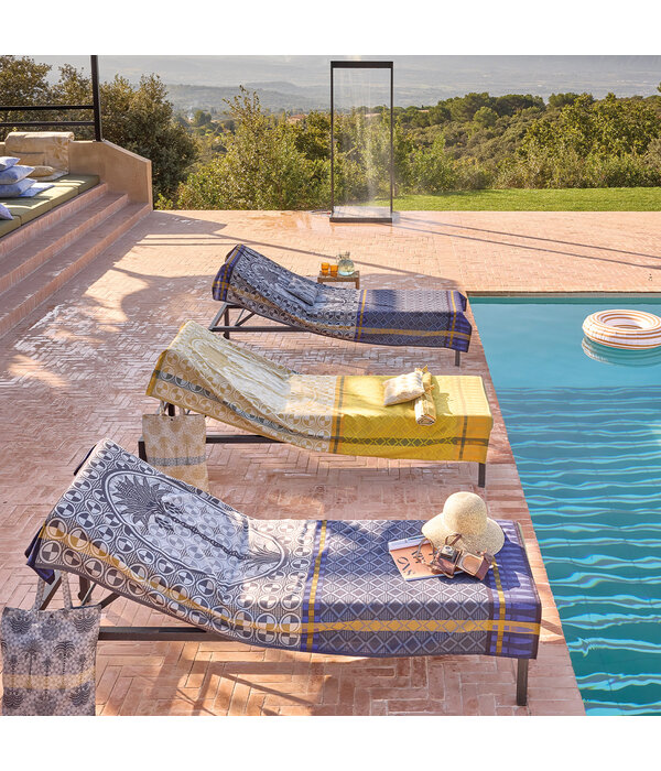 Le Jacquard Français Strandlaken Palmeraie yellow