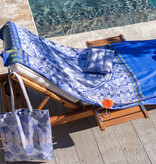 Le Jacquard Français Strandlaken Palmeraie blue