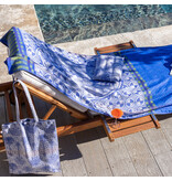 Le Jacquard Français Strandlaken Palmeraie blue