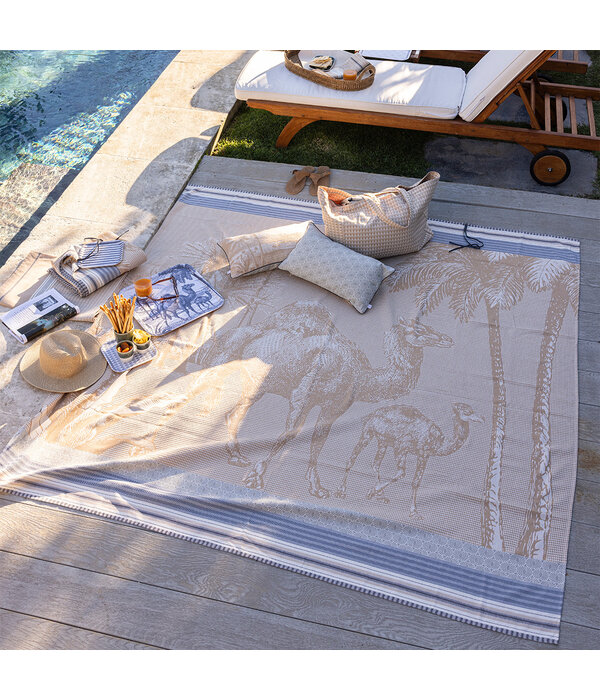 Le Jacquard Français strandlaken Dune beige 200x200 cm