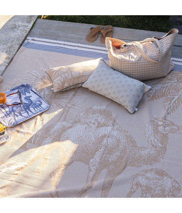 Le Jacquard Français strandlaken Dune beige 200x200 cm