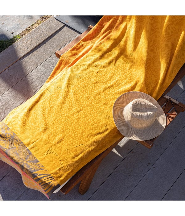 Le Jacquard Français strandlaken Carioca yellow