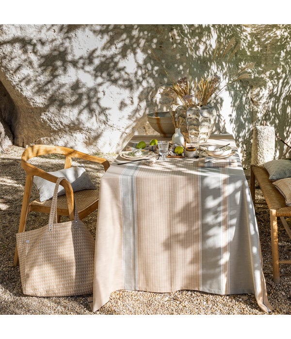 Le Jacquard Français tafellinnen Dune beige