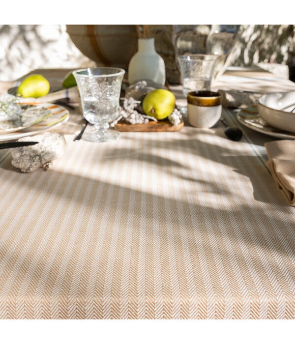 Le Jacquard Français tafellinnen Dune beige