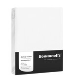 Bonnanotte witte strijkvrij jersey hoeslakens met elastan (260 gr/m²)