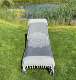 Fashion4Wellness Hamamdoek Boho Black beauty - 95x200 cm