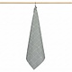 grijsgroene theedoek Check XL, grote ruit, 65x65 cm