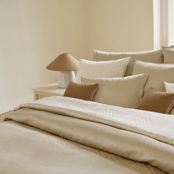 Ennio beige beddengoed 490TC