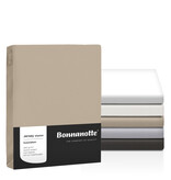 Bonnanotte taupe strijkvrij jersey hoeslakens met elastan (260 gr/m²)