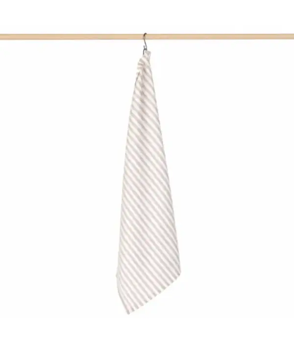 Jorzolino Jorzolino theedoek Stripe zand 65x65 cm