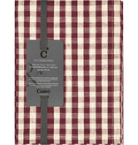Cawö theedoek halflinnen Cuisine 538, burgund  (83), 50x70 cm