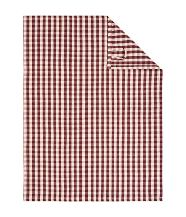 Cawö theedoek halflinnen Cuisine 538, burgund  (83), 50x70 cm