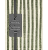 Cawö theedoek halflinnen Cuisine 537, oliv  (43), 50x70 cm