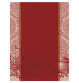 Le Jacquard Français rode theedoek Festin red
