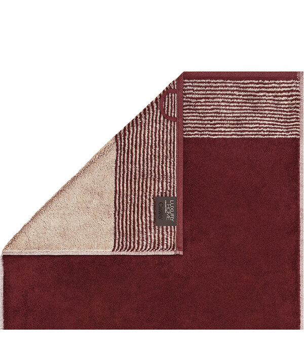 Cawö burgundy handdoekenlijn Two-Tone 590, bordeaux (23)