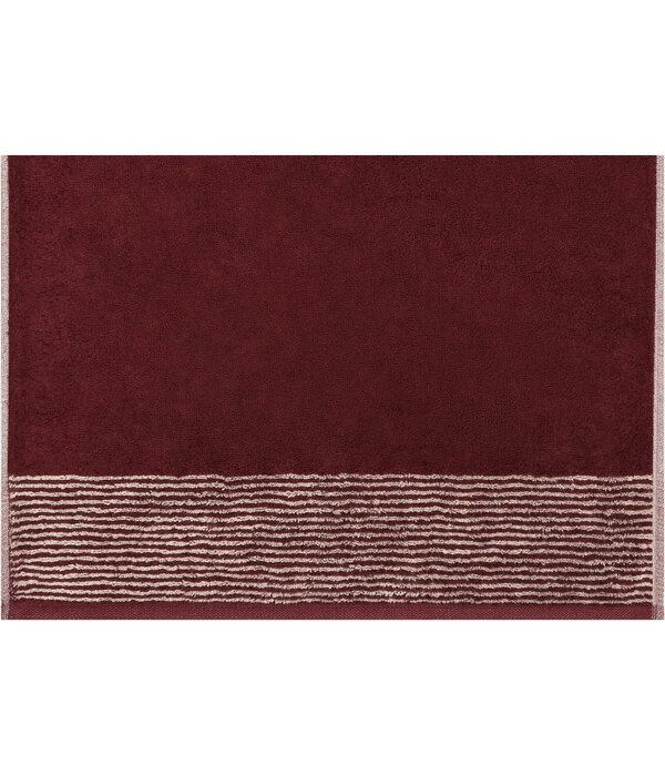 Cawö burgundy handdoekenlijn Two-Tone 590, bordeaux (23)