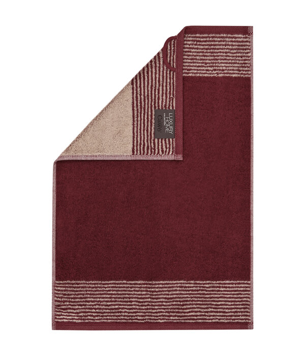 Cawö burgundy handdoekenlijn Two-Tone 590, bordeaux (23)