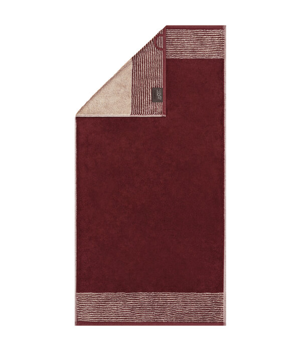 Cawö burgundy handdoekenlijn Two-Tone 590, bordeaux (23)