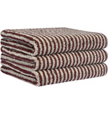 Cawö burgundy handdoekenlijn Two-Tone Stripes 480 bordeaux (23)