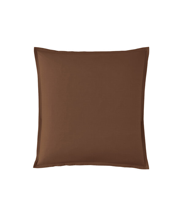 Essix  kussensloop uni (effen) espresso 200TC, vanaf