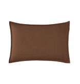 Essix  kussensloop uni (effen) espresso 200TC, vanaf