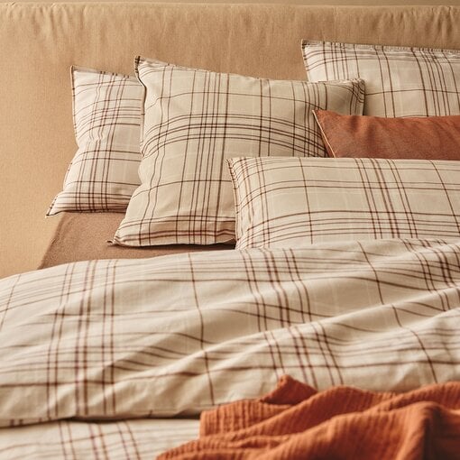 Essix - flanellen dekbedovertrek Tartan épice, vanaf