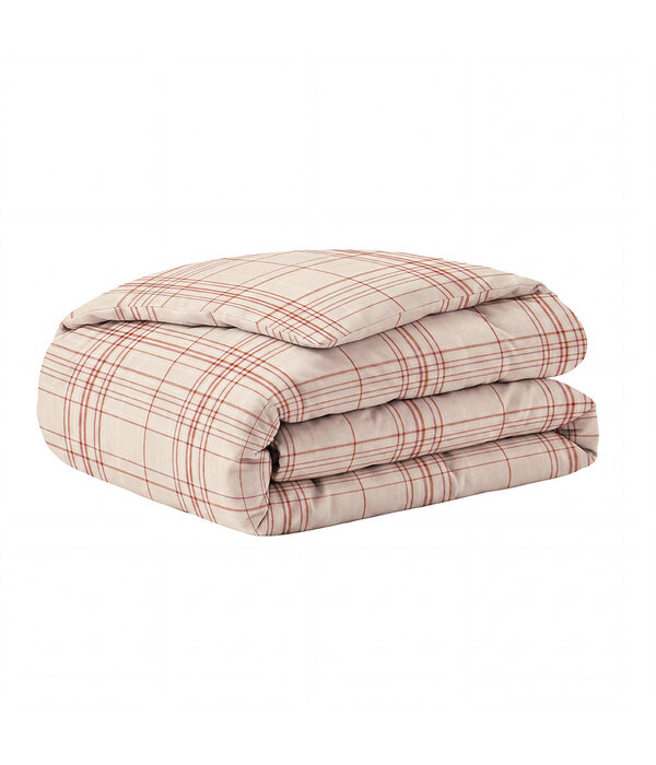 Essix flanellen dekbedovertrek Tartan épice