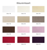 Sander  rond strijkarm linnenlook maatwerk tafellinnen Loft