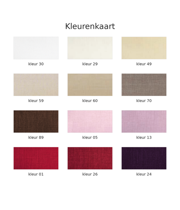 Sander  rond strijkarm linnenlook maatwerk tafellinnen Loft