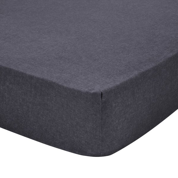 hoeslaken flanel anthracite, matras tot 20 cm hoog, vanaf