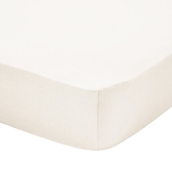 hoeslaken flanel écru, matras tot 20 cm hoog, vanaf